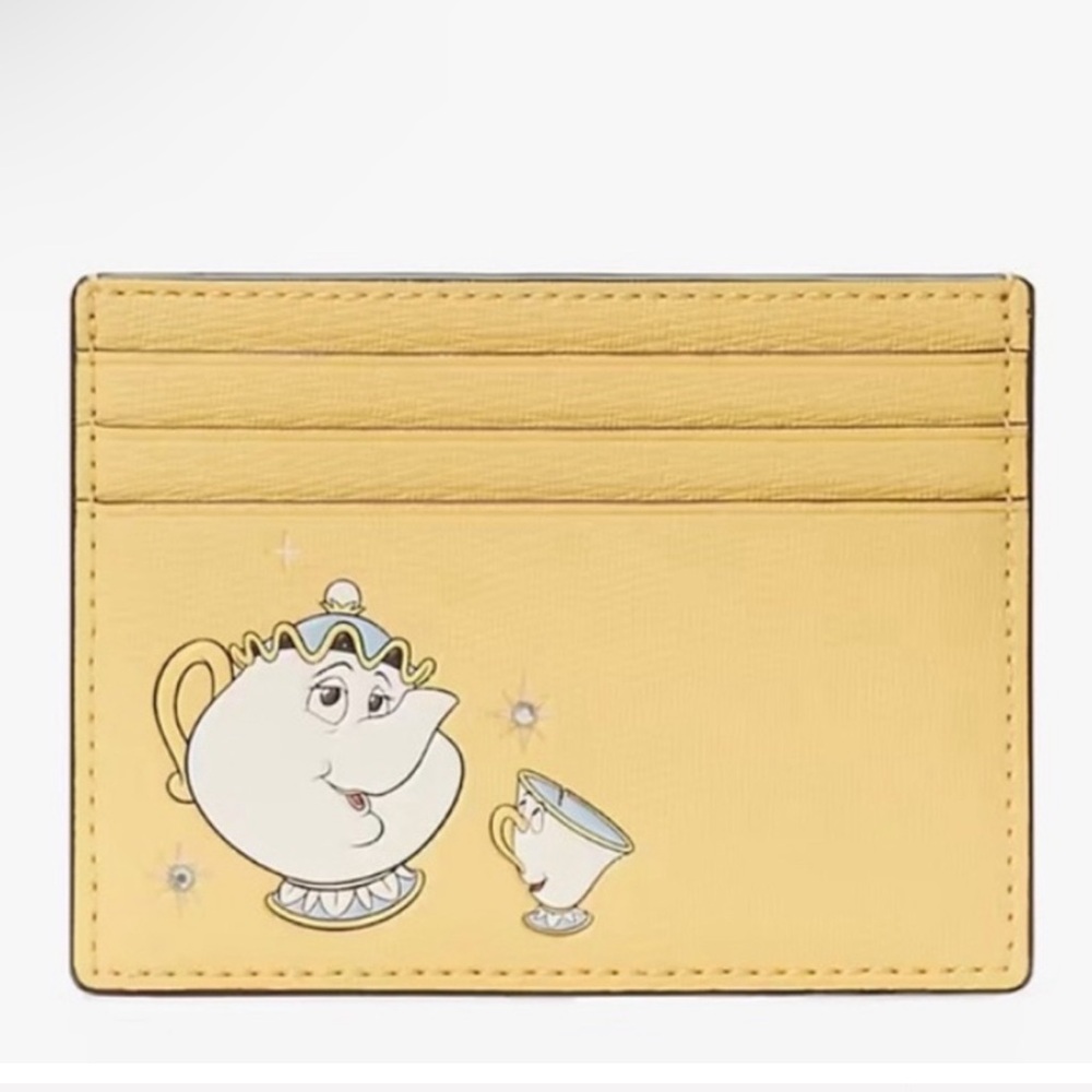 Kate Spade Miss Potts Card Wallet (Beauty and the Beast Collection)